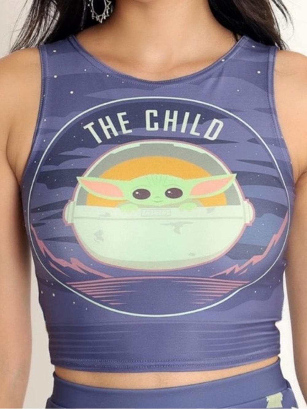 ✨ BlackMilk x The Mandalorian “The Child” Crop Top – XS (NWOT) ✨